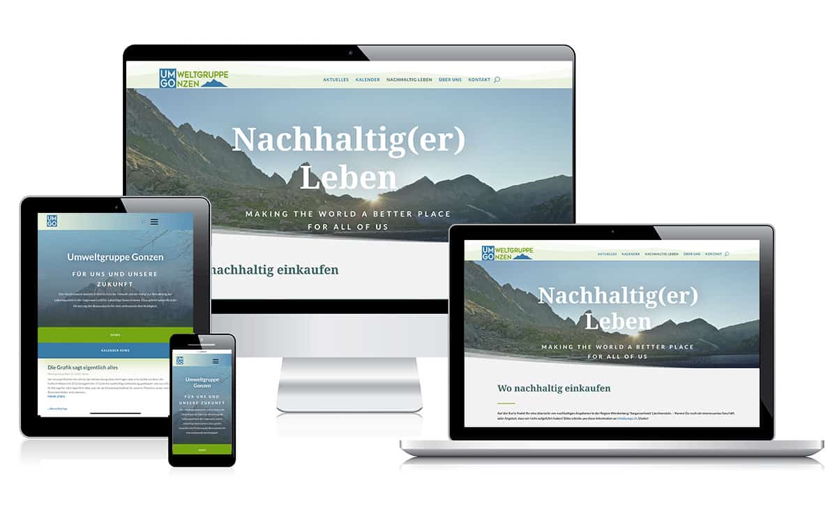 UMGO Responsive Design Screendesign