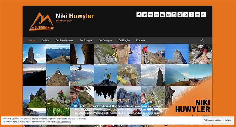 outdoorniki Webdesign Screenshot