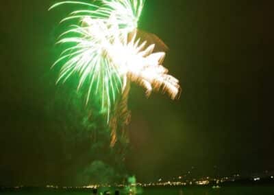 Feuerwerk bei der Hochzeit von Sara und Tobias