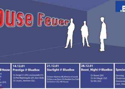 House Flyer für die BlueBox in Niederurnen