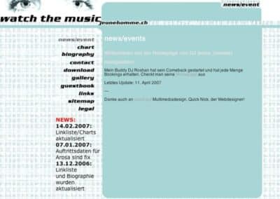 Webseite von Stefan Baumgartner alias DeeJay jeunehomme