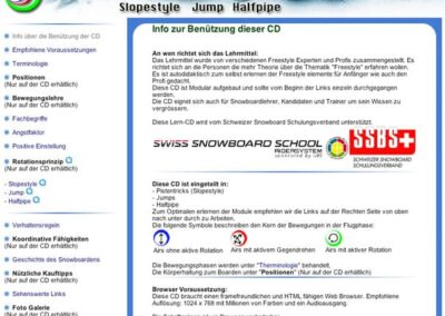 Alte Webseite der Freestyle Lern-CD-ROM.