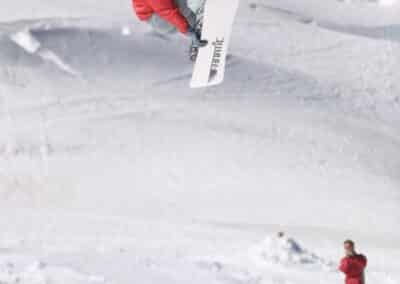 Wydi mit einem LineAir in der Saas-Fee Pipe